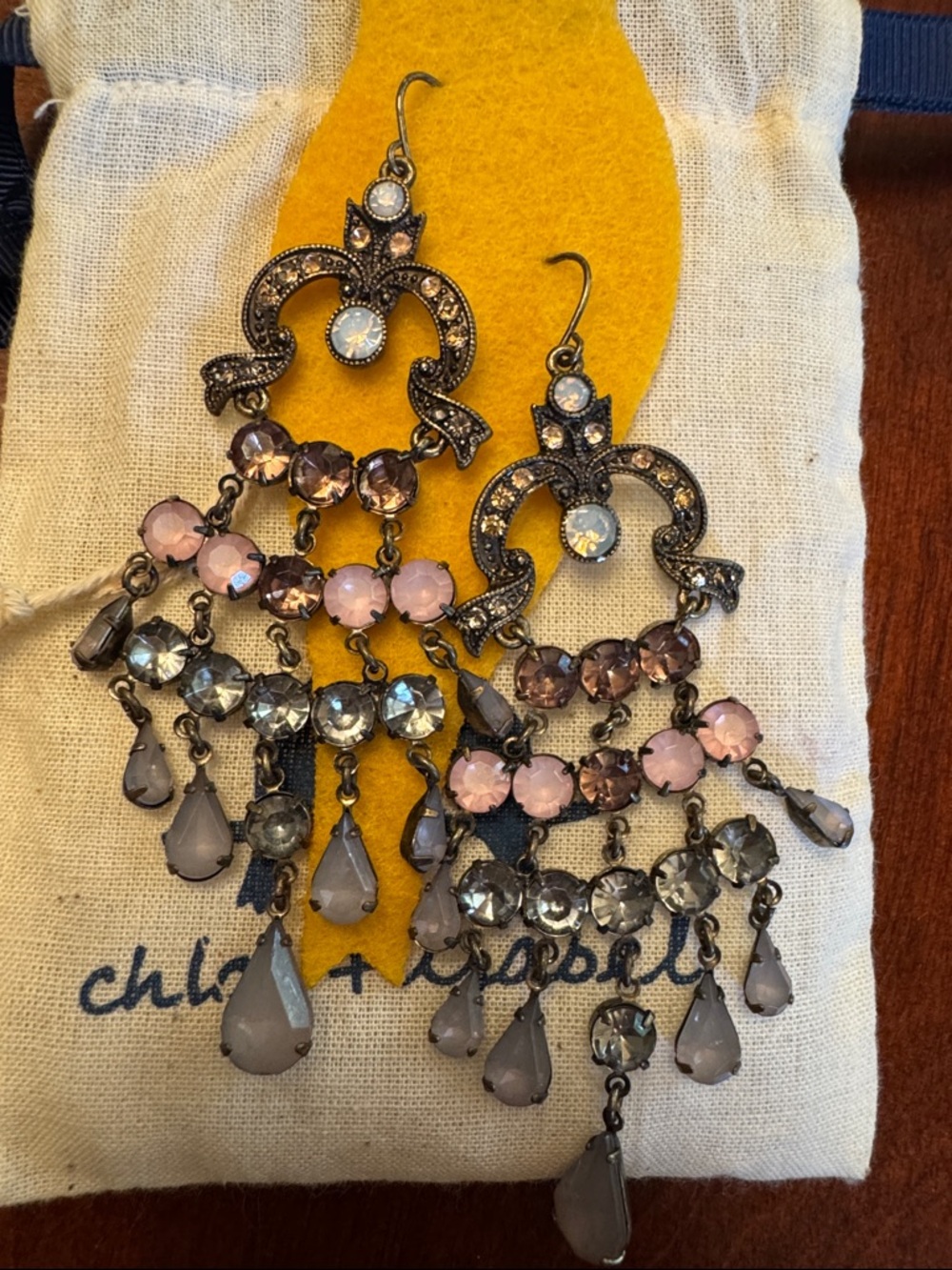Chloe + Isabel Vintage Lace Chandelier earrings